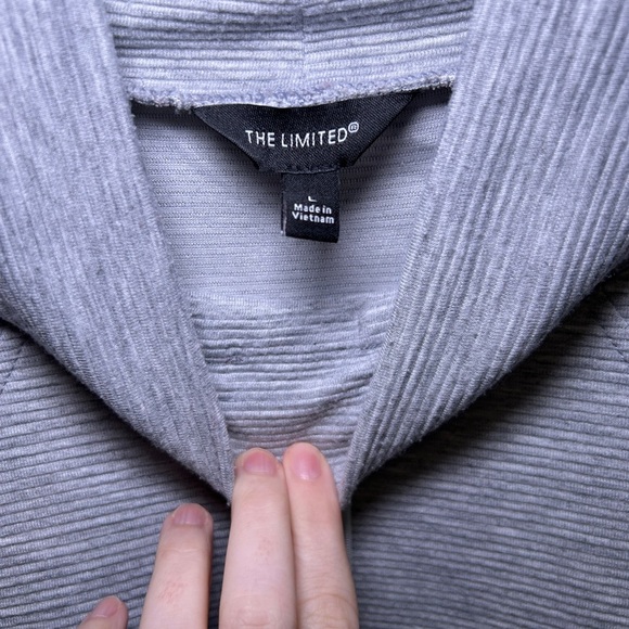 The Limited: Gray Cowl Neck Sweater - Picture 2 of 5